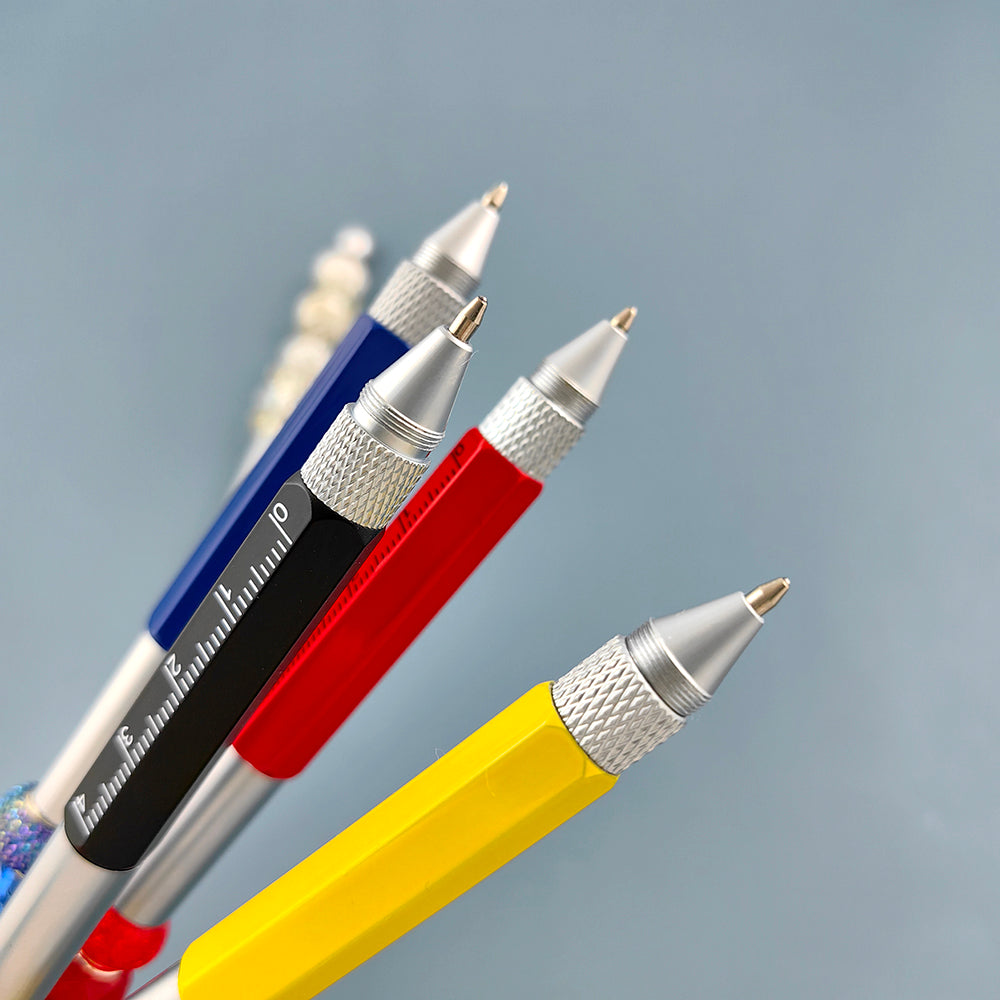 Wholesale Beadable Pens Writing Scale Touch Screwdriver Multifunctional Pen DIY Metal Pen